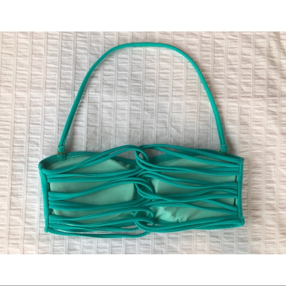 Forever 21 Strappy Aquamarine Bathing Suit top - Picture 2 of 11